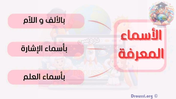 الأسماء النَّكِرَةُ والاسماء المعرفة سنة خامسة