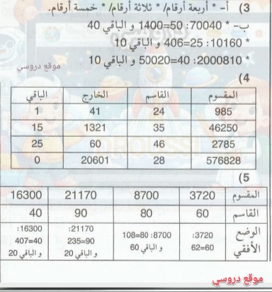 تمارين الكتاب المدرسي حساب صفحة 35 و 36